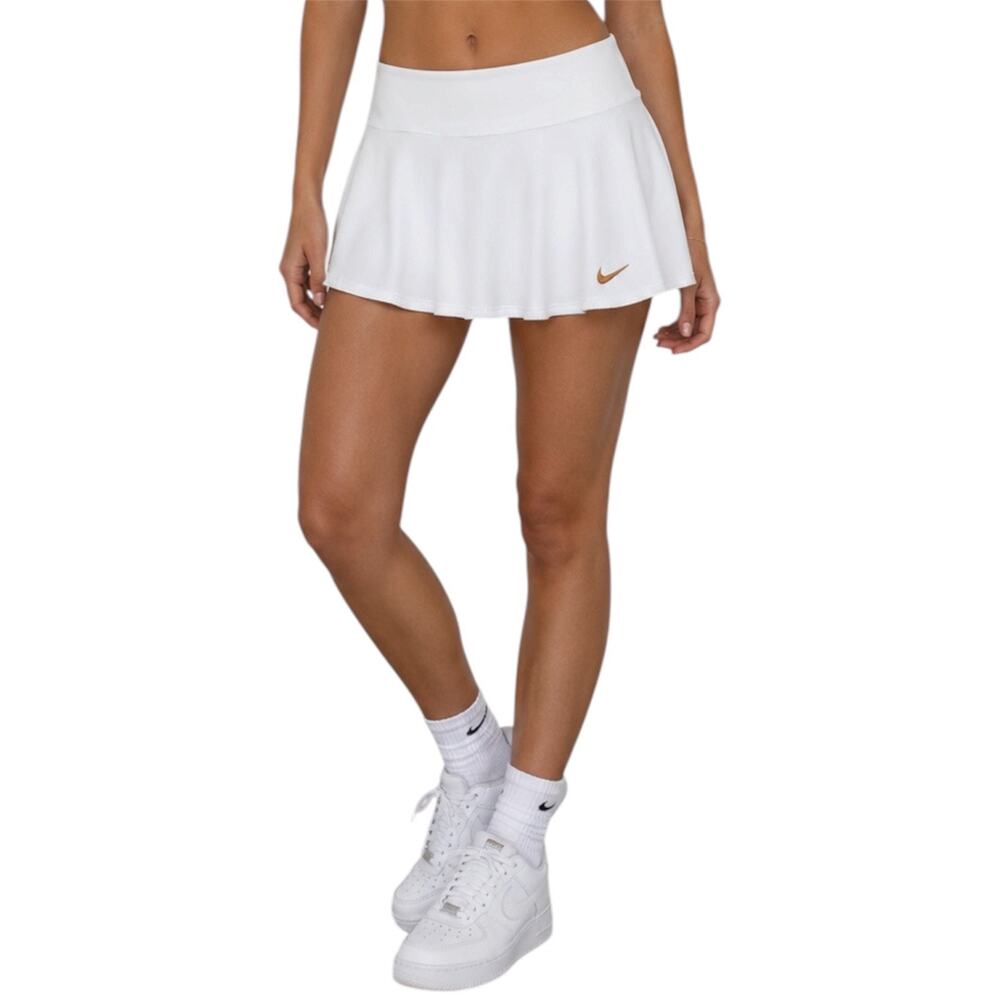 Nike Dri Fit White Tennis Golf Athletic Skort Built In Shorts Size XL Athletic